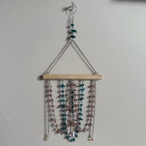 Hanging Strawberry Quartz & Apatite Suncatcher